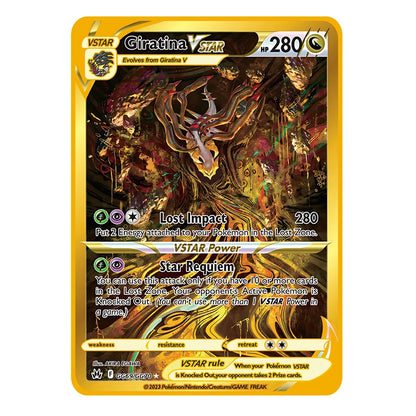 2025 Metal Pokémon Card - Arceus Charizard Mewtwo VMAX GX EX Gold Anime Collectible Card