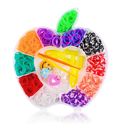 Creative Rainbow Loom Bands Set – Colorful DIY Rubber Bracelet Making Kit for Girls’ Crafts & Birthday Gifts