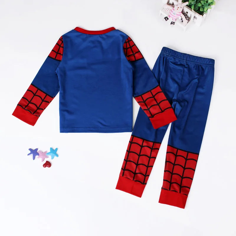 Children’s Spiderman Pajama Set – Boys’ Long Sleeve Superhero Cosplay Sleepwear