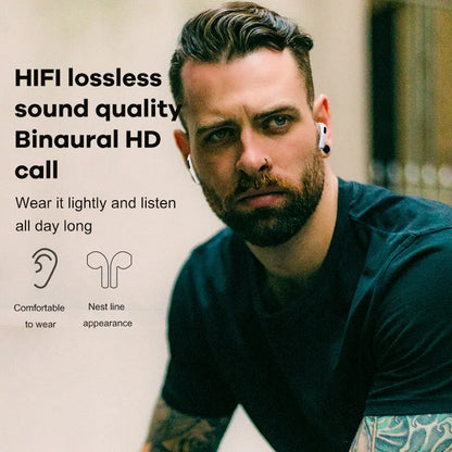 Original Pro 6 TWS Wireless Bluetooth Earphones: Mini Stereo Sport Headset for Xiaomi Android - Earbuds Headphones