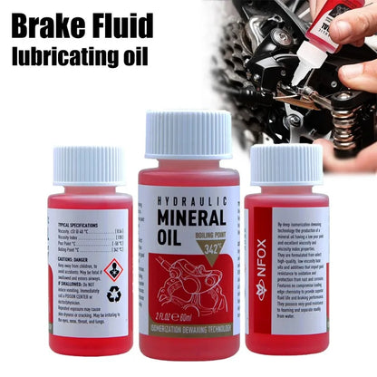 60ML Bicycle Brake Mineral Oil – High Performance Hydraulic Disc Brake Lubricant for Shimano Mountain & Road Bikes