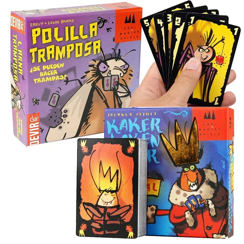Mogel Motte Polilla Tramposa Card Game - Devir Game Moth Cheating, Royal Xiaoqiang Edition
