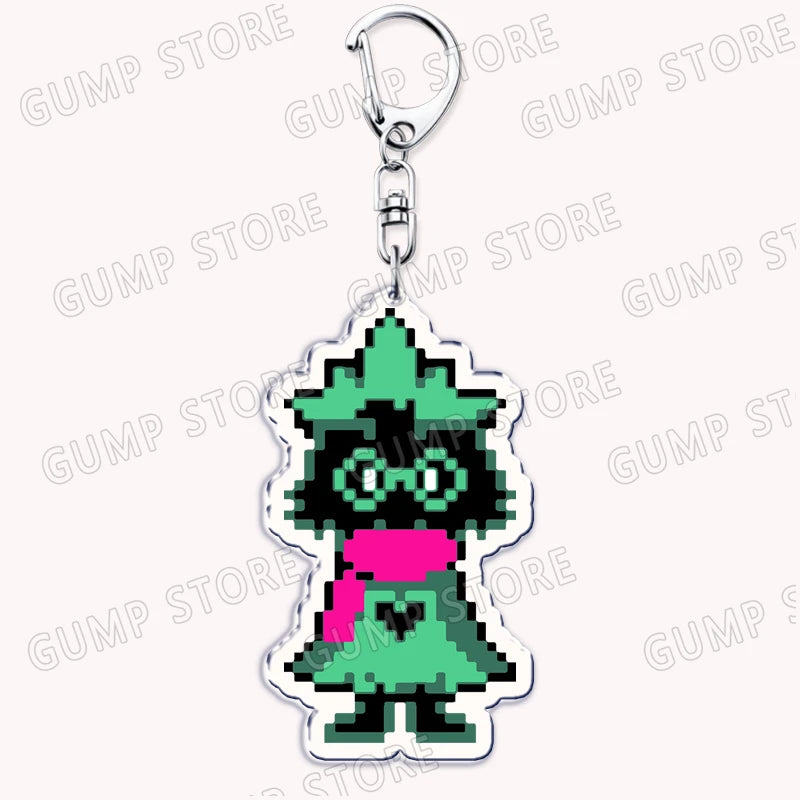 Deltarune & Undertale Keychains – Ralsei, Kris, Susie & Spamton Fan Gaming Accessories