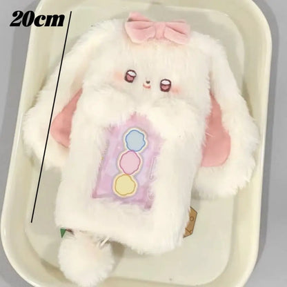 Multifunctional Rabbit & Dog Photocard Case - Cute Photo Card Holder for Idol Photos, Collectibles & Protective Storage