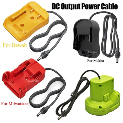 18V Lithium Battery Adapter Cable - Power Tool Battery Converter for Makita Milwaukee Dewalt Bosch Ryobi & Starlink