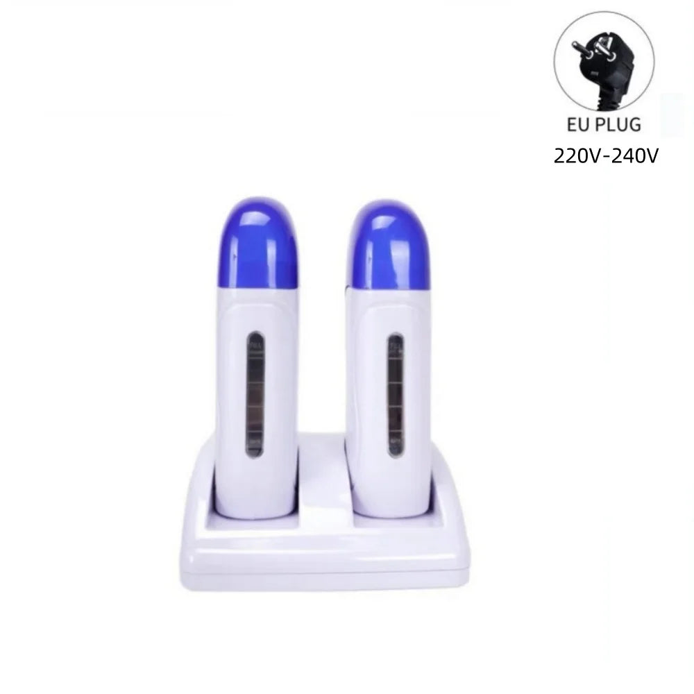 Double Roll-On Wax Warmer – Efficient Hair Removal Machine for Arms, Legs, Face & Body