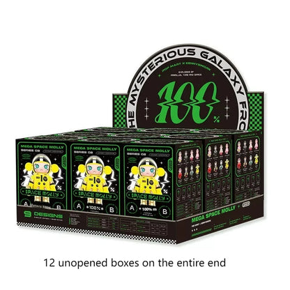 Popmart Mega Collection Space Molly 2.0 Blind Box – 100% Anniversary Replica Guess Package Collectible Figures