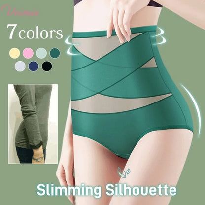 Women's High-Waist Postpartum Silk Pants – Abdominal Lifting & Shaping Girdle