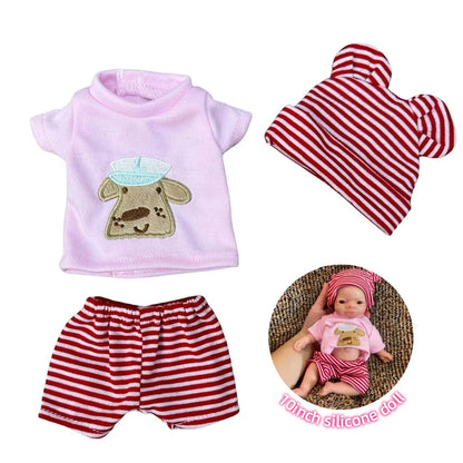 Fashion Baby Doll Clothes Set – 6 Handmade Styles for 10-Inch Bebe Reborn Dolls Accessories