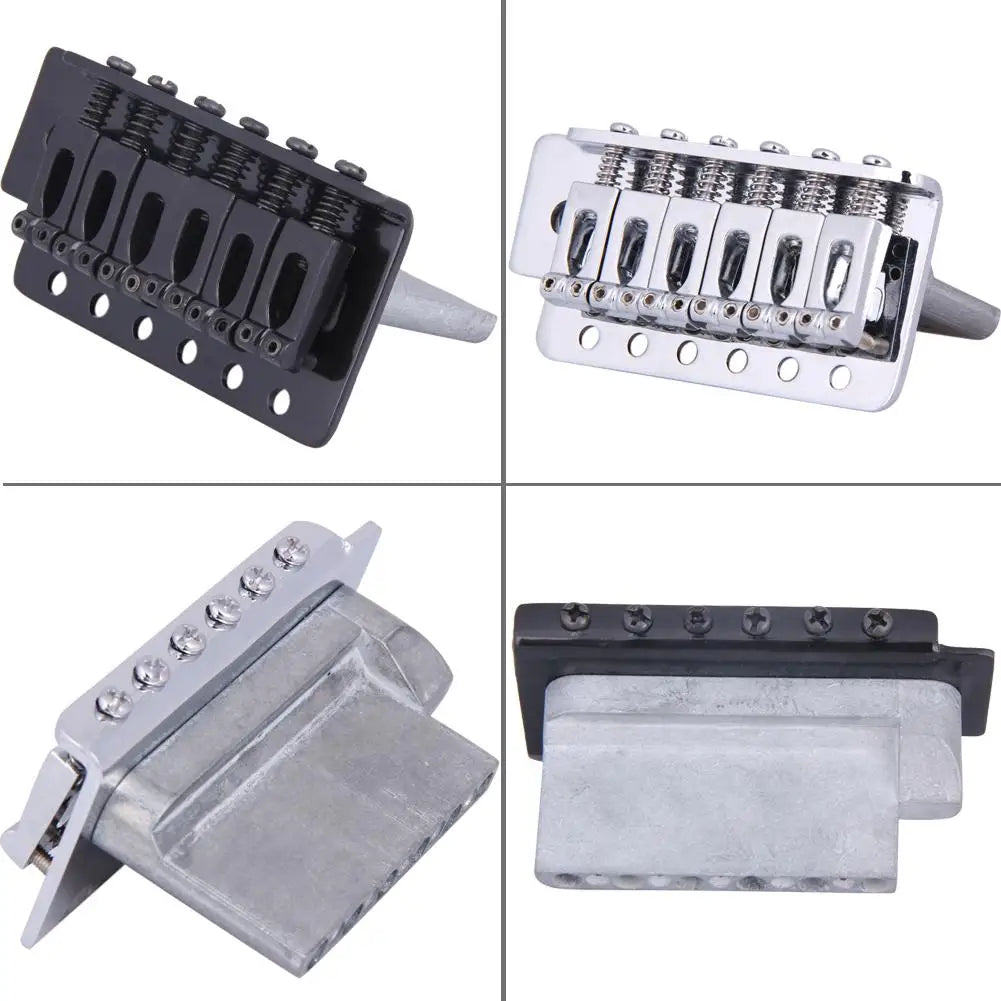 6-String Guitar Bridge Saddle Tailpiece — Tremolo Bridge for Strat SQ ST Electric Guitars, Standard Guitar Accessory