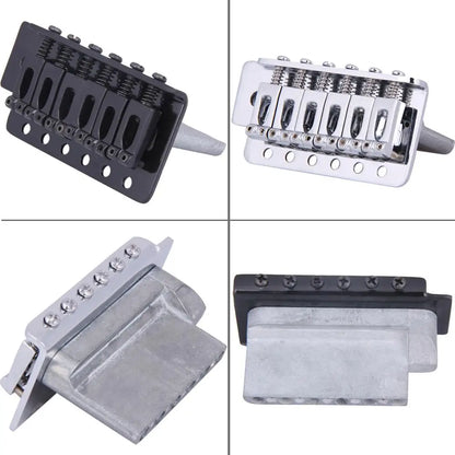 6-String Guitar Bridge Saddle Tailpiece — Tremolo Bridge for Strat SQ ST Electric Guitars, Standard Guitar Accessory