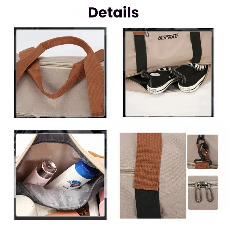 Large Capacity Fitness & Travel Bag – Clothing Storage, Short Distance Luggage, Anti-Sailor Sports Duffel
