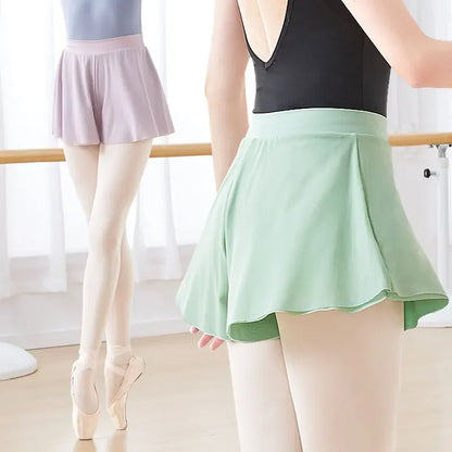 Women’s Dance & Yoga Shorts – Skirted Sport Pants for Ballet, Training, Jogging, Running & Fitness