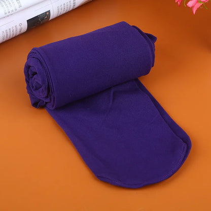 Candy Color 120D Velvet Tights - Seamless Warm Stretch Pantyhose for Women, Long Stockings