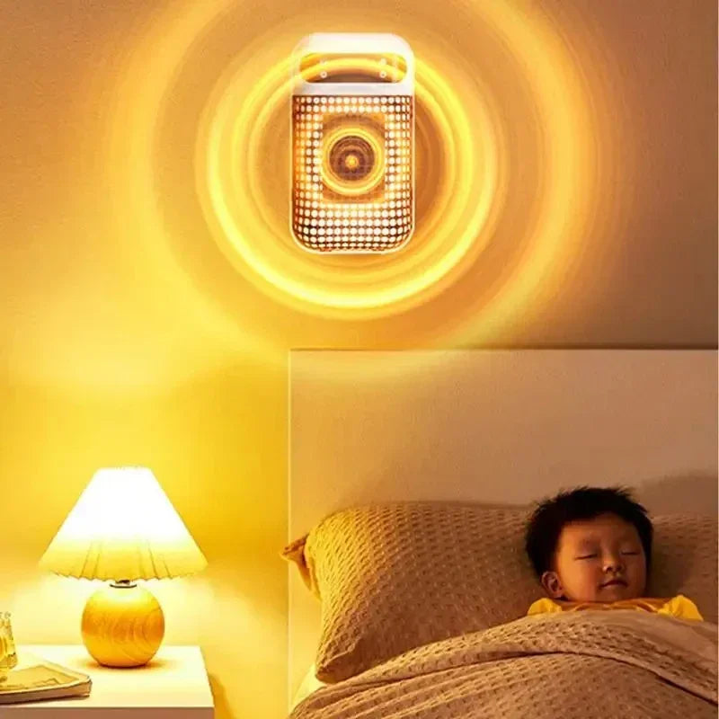 Portable Plug-In Wall Outlet Heater - Compact Electric Space Heater with Remote Control for Bathroom, Bedroom & Home Use