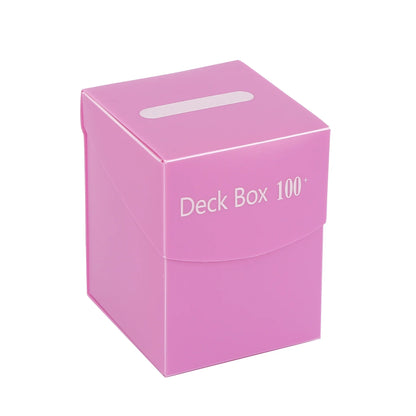 Trading Card Storage Box - 100+ Deck Game Card Carrying Case for Baseball Cards & Family Games