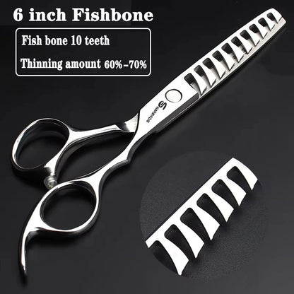 Professional Japanese Hair Cutting & Thinning Scissors – 6''/6.5''/7''/7.5'' Sharp Barber Shears for Salon & Home Use