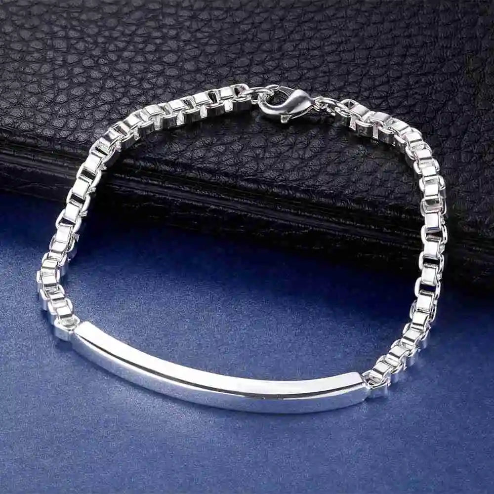 925 Sterling Silver Bead Bracelet – High-Quality Romantic Chain for Women, Fashion Jewelry Gift for Engagement, Party & Wedding