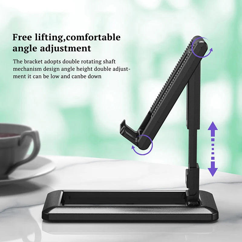 Portable Foldable Mobile Phone Stand – Scalable Desktop Bracket & Holder for Phones