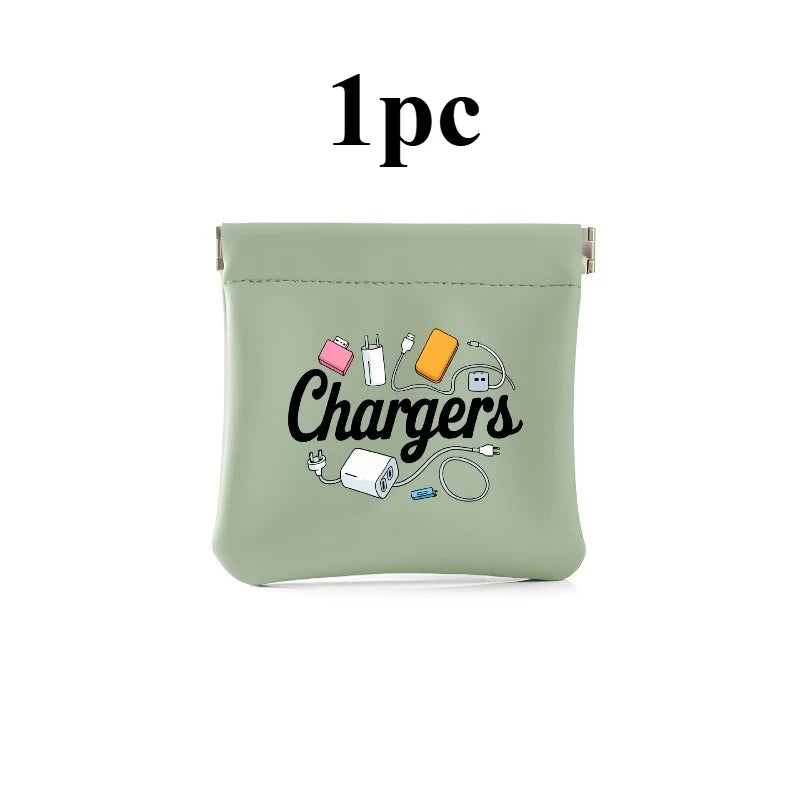 Charger and Cable Organizer Pouch - Durable Travel Storage Bag for Data Cables, USB Drives, Power Banks, and Phones