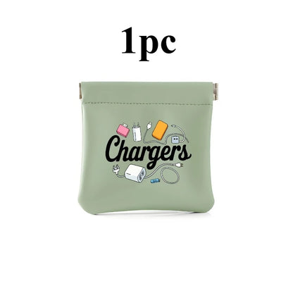 Charger and Cable Organizer Pouch - Durable Travel Storage Bag for Data Cables, USB Drives, Power Banks, and Phones