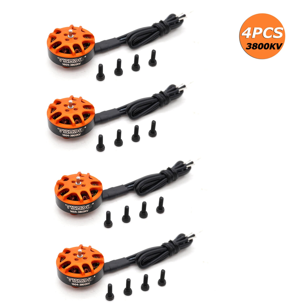 YSIDO 4PCS Brushless Motors for RC Drones - 1103 to 1604 Motor Series for FPV Racing Quads, Fixed-Wing Aircraft, and RC Quadcopter Accessories