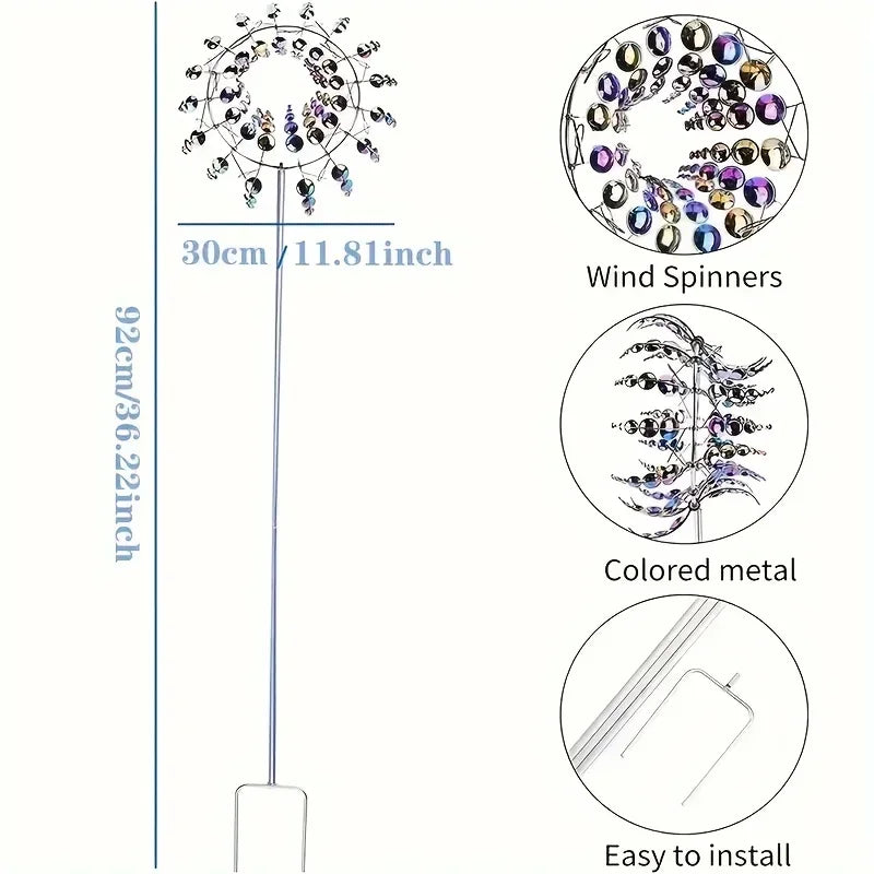 Creative Garden Windmill Decor — Unique Courtyard Lawn Kinetic Metal Rotator & Magical Wind Collector
