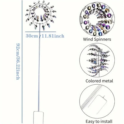 Creative Garden Windmill Decor — Unique Courtyard Lawn Kinetic Metal Rotator & Magical Wind Collector