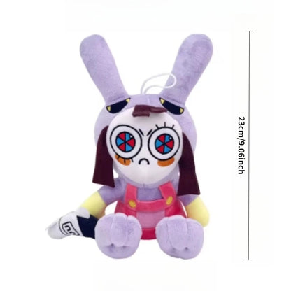 Amazing Digital Circus Maid Jax Plush Doll - Magical Rabbit Clown Cartoon Collectible for Fans, Home Decor & Gifts