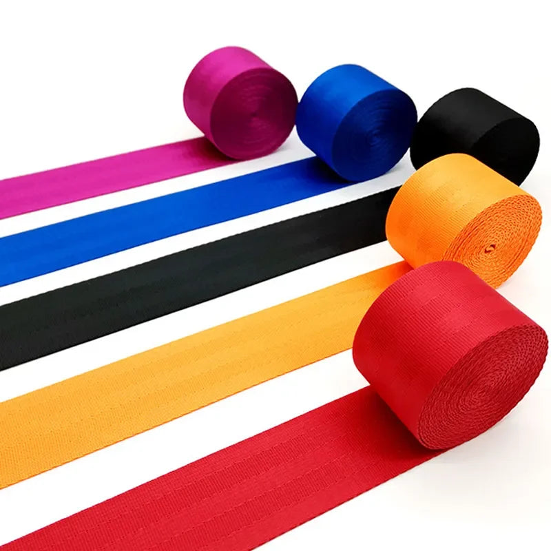 Universal Auto 3.6M Strengthen Seat Belt Webbing Fabric Racing Car Safety Belts - A++ Standard Harness Straps