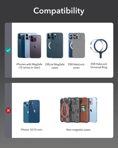 ESR MagSafe Wallet with Find My — Strong Magnetic 5-Card Holder for iPhone 16/15/14/13/12 Series