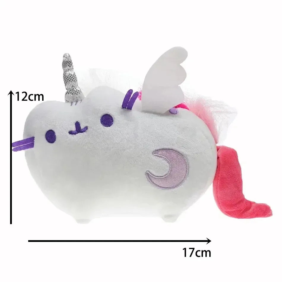 Cute Simulated Cat Plush Doll - Soft Anime Cat Stuffed Toy for Tabletop, Bedroom, and Home Decor, Kids’ Gift
