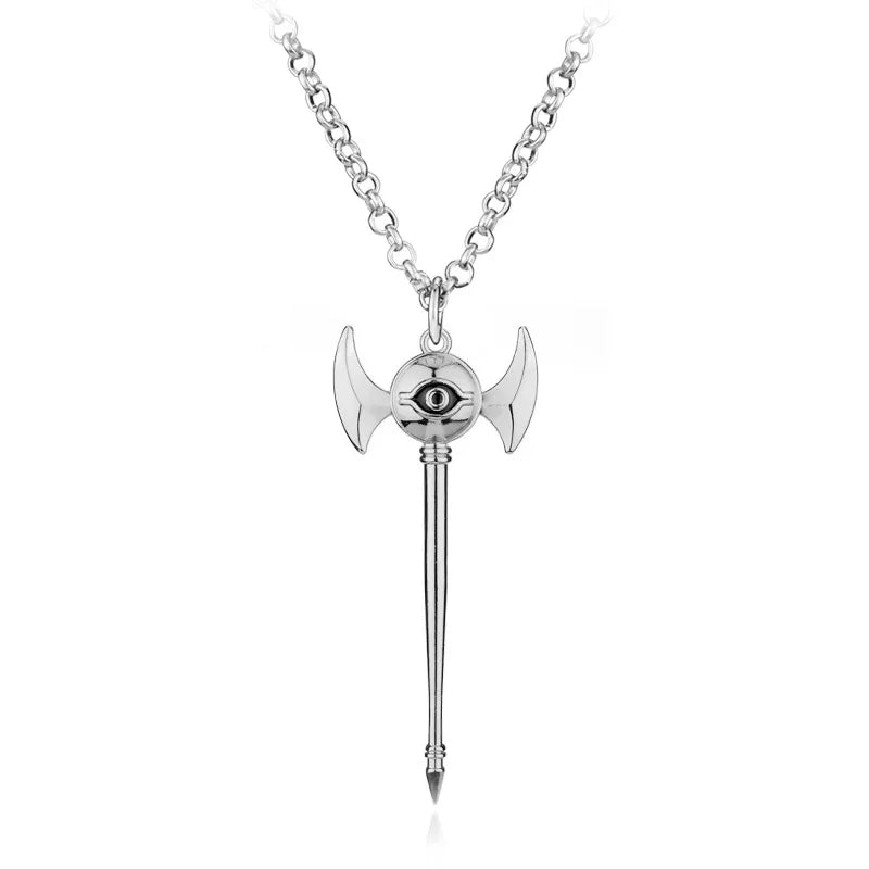 Yu-Gi-Oh! Yugi Muto Keychain - 3D Millennium Puzzle & Millennium Wheel Pendant