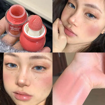 Herorange Dewy Liquid Blush - Blendable, Waterproof Radiant Cheek Tint for Everyday Makeup and Special Occasions