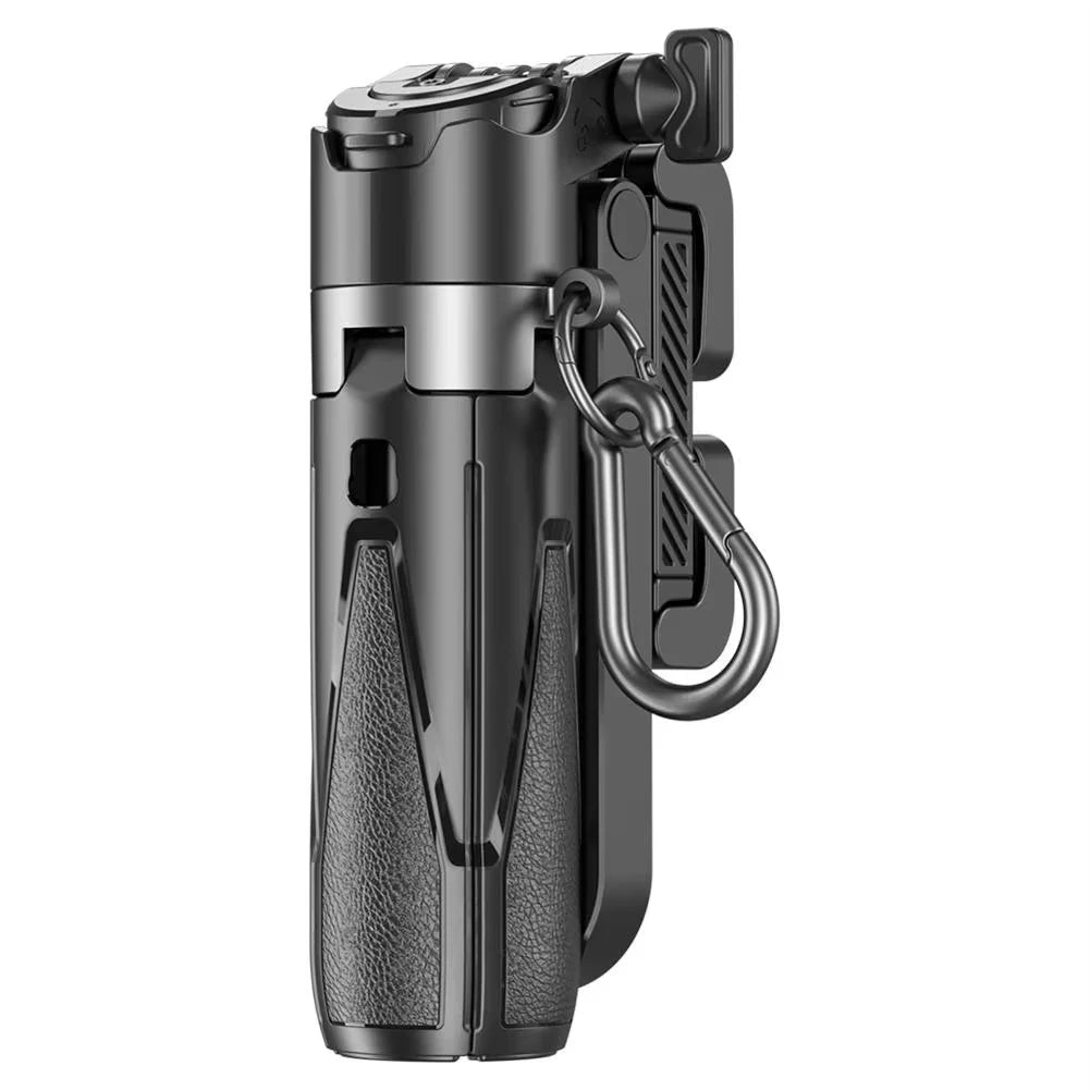 Mini Tripod Selfie Stick 2025 – Bluetooth Remote, One-Touch Push Button, 360° Rotating Stand for iPhone