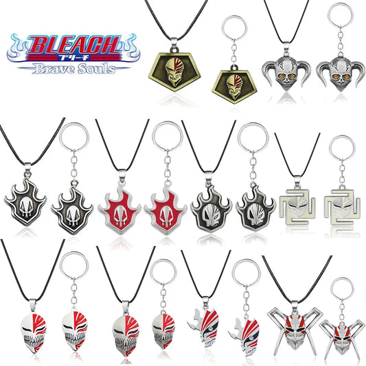 Bleach Ichigo Kurosaki Keychain Necklace - Anime Cosplay Pendant Charm for Men & Women Backpack Jewelry Gift