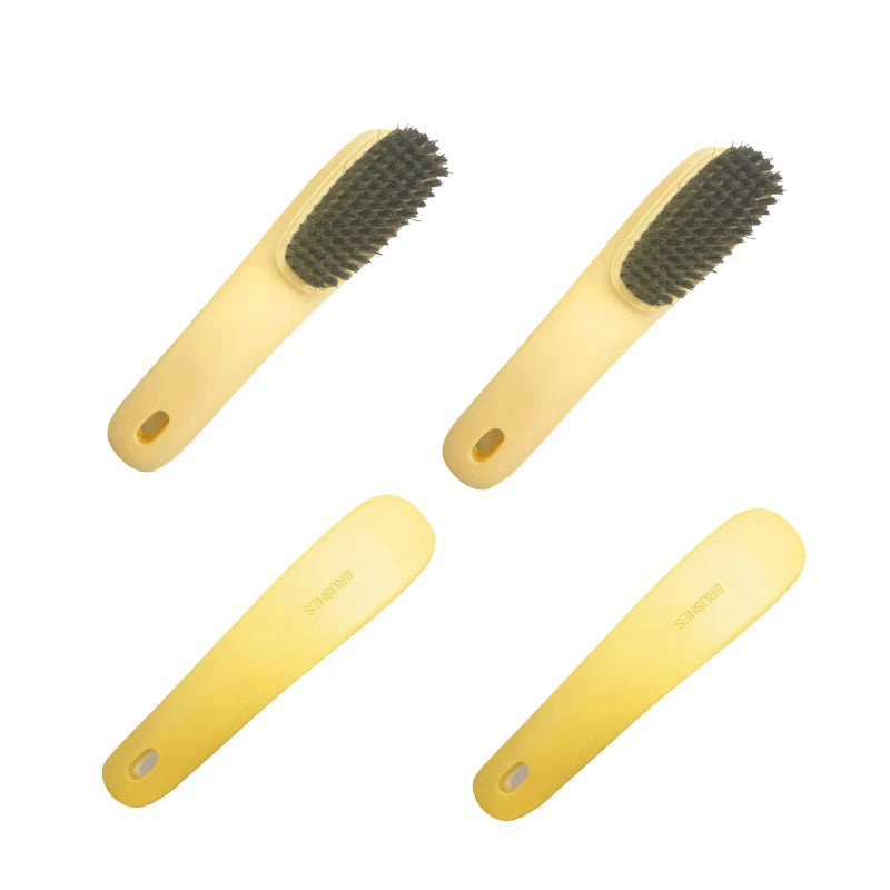 Multi-Purpose Shoe Cleaning Brush - Plastic Scrubbing Tool for Shoes, Clothes & Household Cleaning Tasks