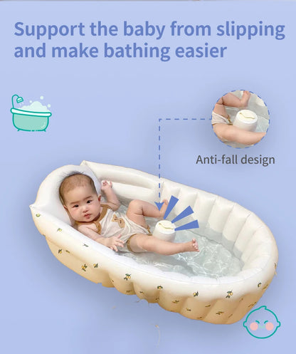 Animal Baby Inflatable Bathtub – Portable Outdoor Swimming Pool for Newborns & Kids