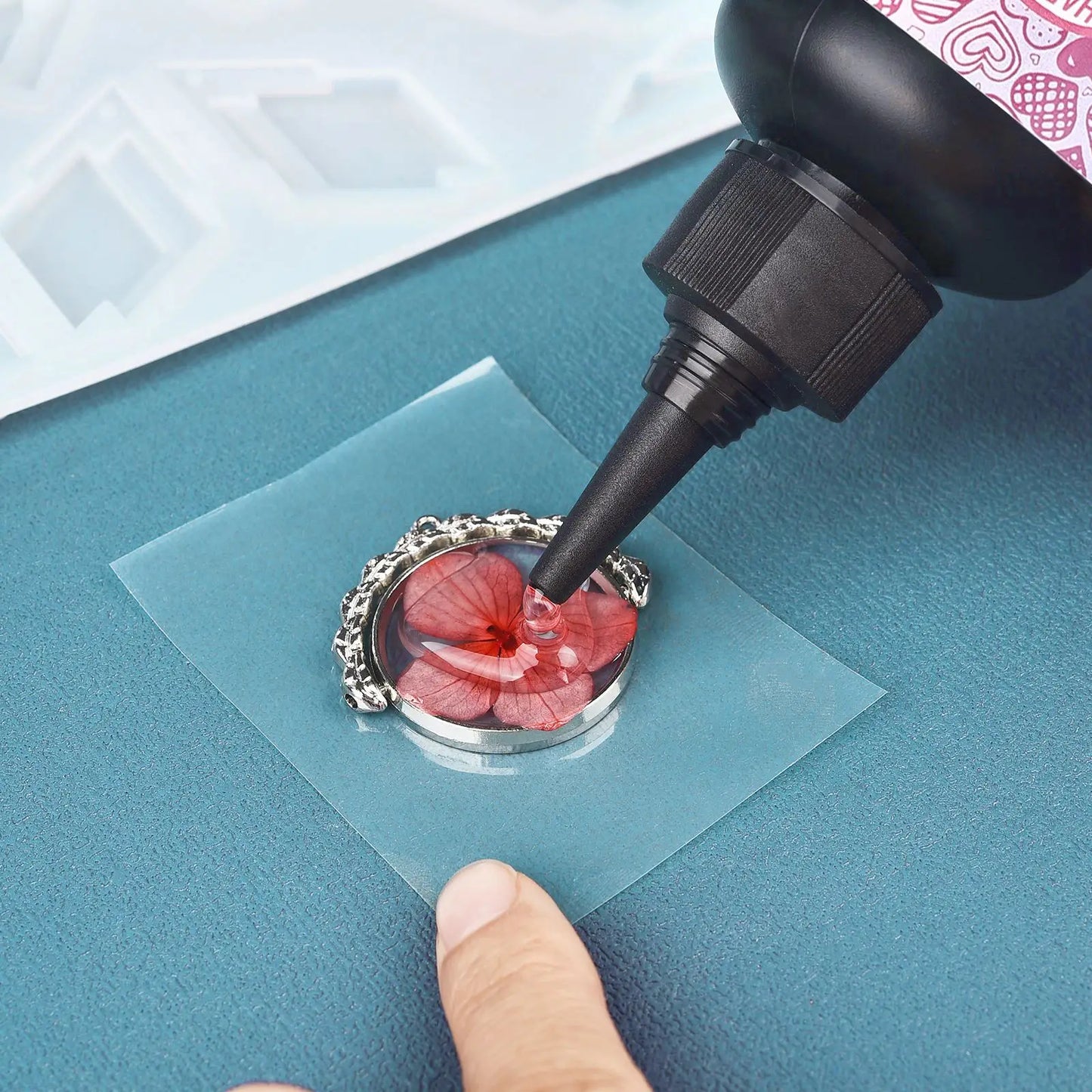 UV Epoxy Resin Glue - High Transparency Fast Drying Hard Resin Adhesive for DIY Jewelry Making & Craft Decor 20g/50g/100g