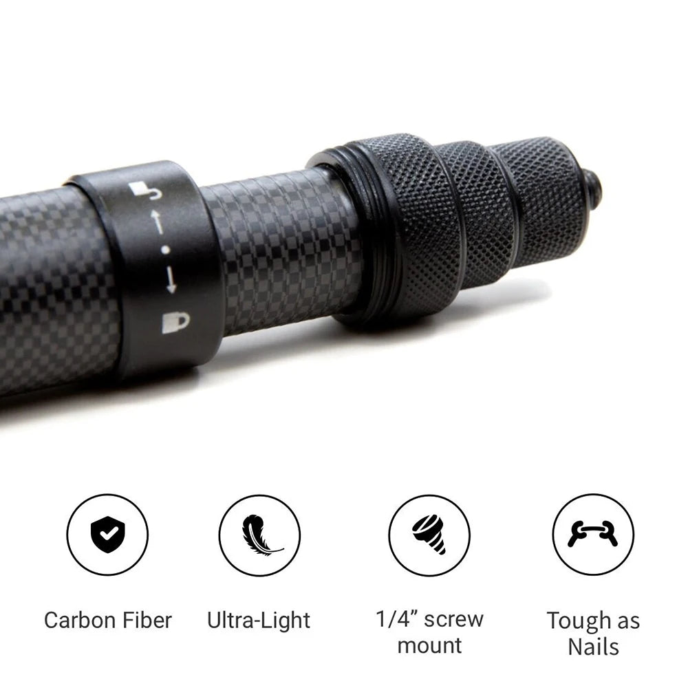 3M Carbon Fiber Selfie Stick - Compatible with Insta360 X3, ONE X2, RS & GoPro Hero 11, 10, 9, 8, DJI OSMO Action