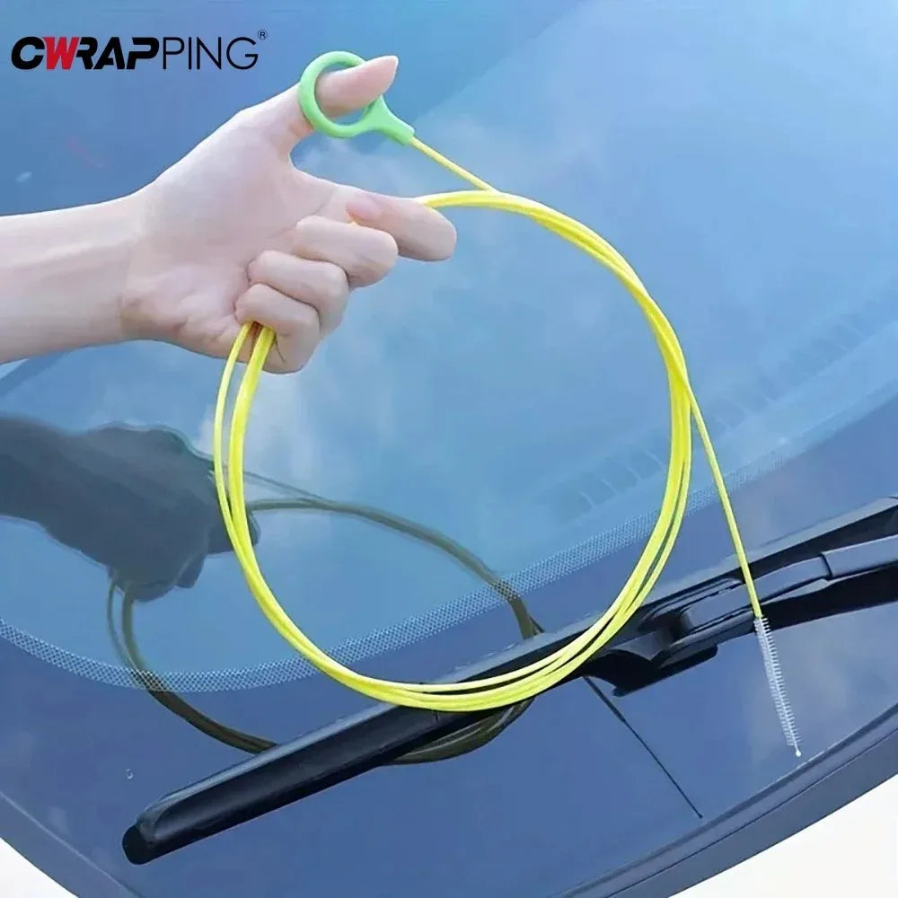 2.3m Car Sewer Unclogger Brush - Long Hose Sunroof Drain Hole Cleaner | Auto Pipe Tool Accessory