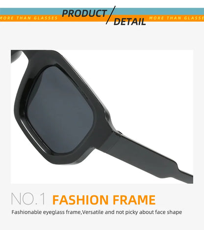 Vintage Rectangle Sunglasses for Men & Women – Retro UV400 Luxury Brand Design Eyewear