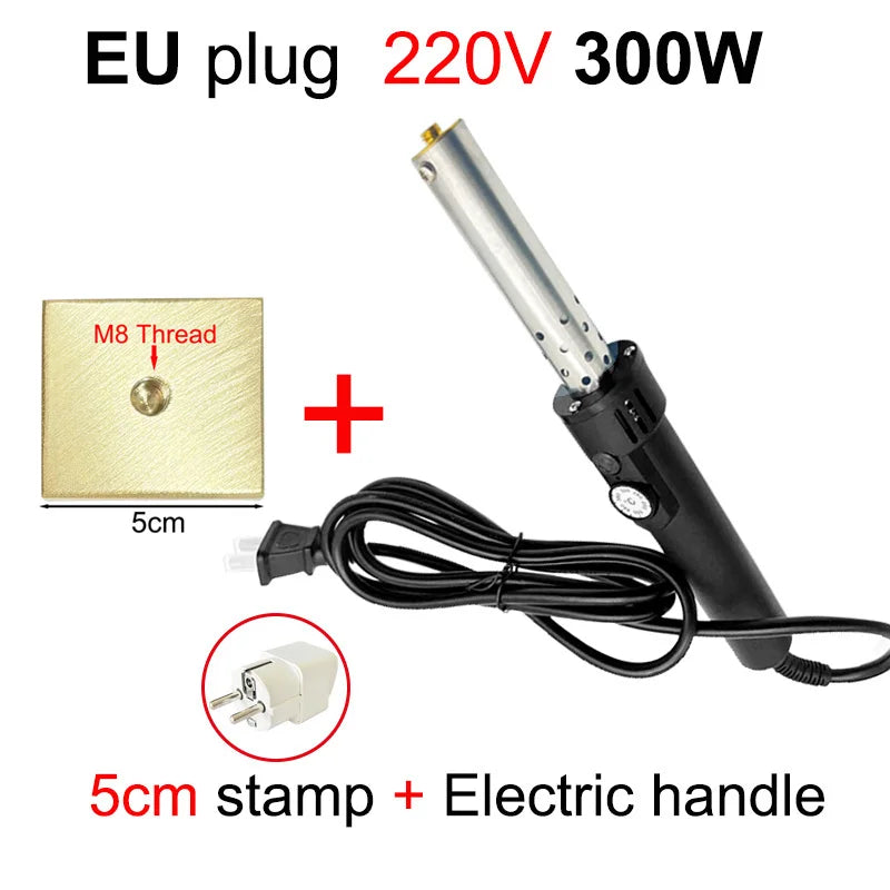 Handheld Copper Hot Stamping Machine – Electric Branding Iron for Wood, Leather & Cake DIY Crafts