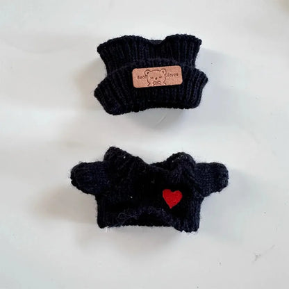 15-17cm V1 V2 Labubu Clothes Outfit — Cute Sweater & Hat Sitting Doll Accessories (No Dolls)