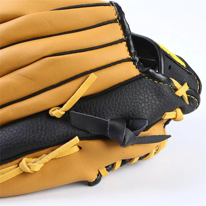 Professional Genuine Leather Baseball Gloves – 11.5/12.5 Inch Mitt for Youth & Adult Softball Training