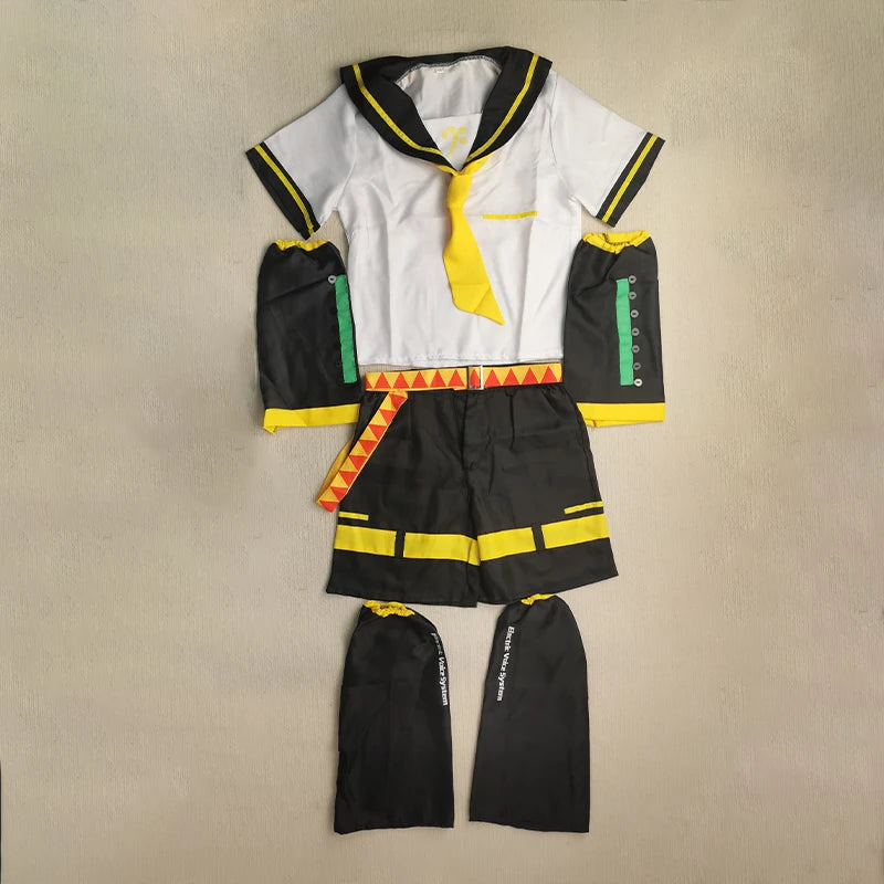 Anime Rin & Len Cosplay Costume — Kagamine JK Uniform for Halloween, Comic Con & Cosplay Outfits