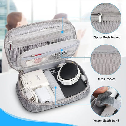 Portable Digital Storage Bag – Waterproof USB Cable Organizer Pouch for Electronics & Accessories