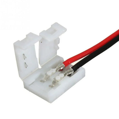 10/20PCS 2 Pin LED Strip Connectors - No Soldering 8mm 10mm Power Wire Clips for 2835/5050 LED Light Strips