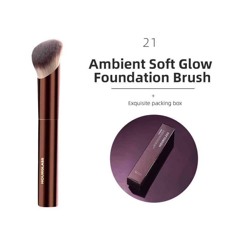 Hourglass Makeup Brushes Set – Powder, Foundation, Concealer, Blusher, Bronzer, Eyeshadow & Eyebrow Sculpting Brushes