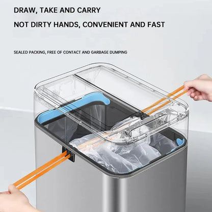 Smart Automatic Trash Can - Stainless Steel Sensor Garbage Bin 20L Large Capacity Kitchen Wastebasket